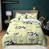 Milk Cow Duvet Cover King Queen Size Cute Cartoon Cows Bedding Set for Kids Farmhouse Rustic Animal 2/3pcs Polyester Quilt Cover