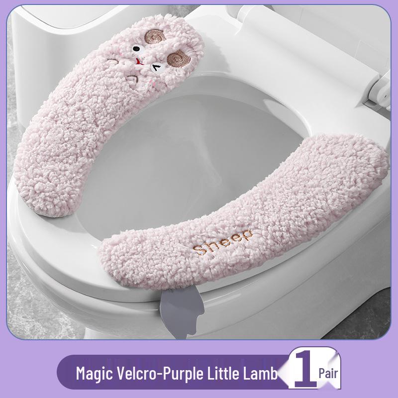 Universelles Cartoon Verdicktes Toilettensitzkissen - Warme Klebepads