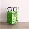 Portable Garbage Bag Stand for Outdoor Barbecues and Picnics,Home Kitchen Foldable Garbage Bag Support Stand,Multi-purpose Metal Stand