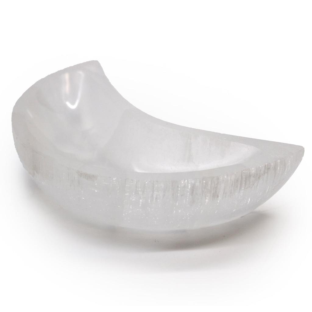 Selenite Bowl Moon Shape 15cm