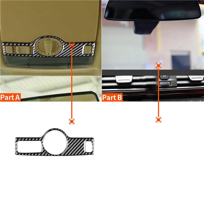 Car Carbon Fiber Interior Button Panel Trim Sticker Frame For VW Golf 4 GTI Jetta MK4 1999-2004 Styling Accessories