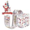 Painted White Hand Pattern Christmas Theme Gift Box Decoration Atmosphere Prop