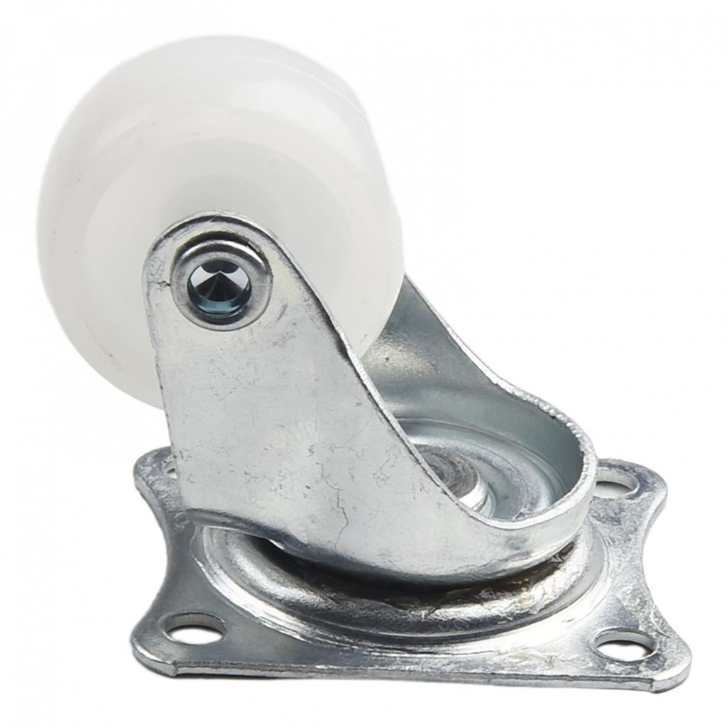 Swivel Casters Bearing Wheels Mount Ball White/silver