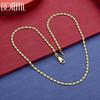 925 Sterling Silver 16-24 Inch Wedding Jewelry Fashion Gold Necklace