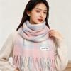 New Plaid Scarf Autumn and Winter Senior Thickened Student Korean Tassel Atmosphere Warm Couple Versatile Shawl Wholesale