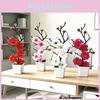 Artificial Plum Blossom Plant With Plastic And Silk For Home Decor And Wedding Centerpieces