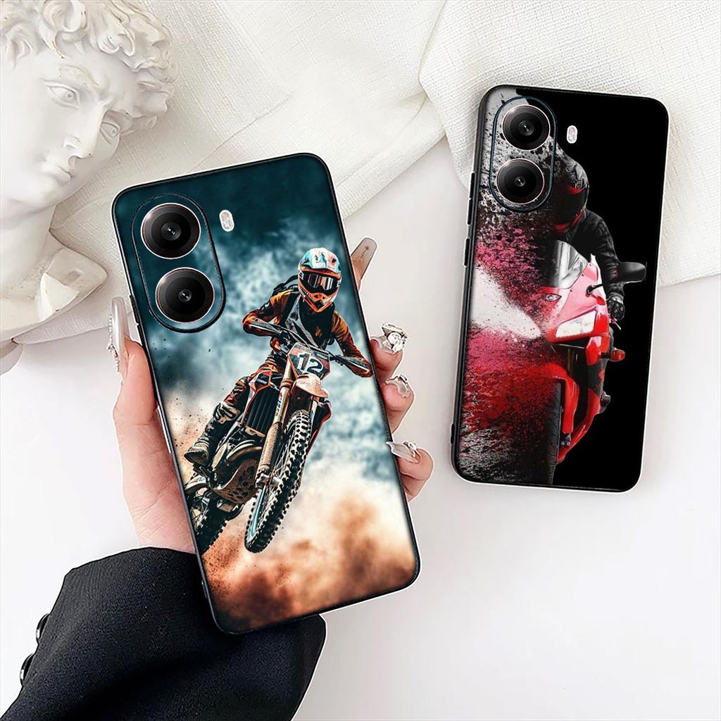 Moto Cross Motorcycle sports Mobile Protective Cover for Xiaomi Poco C85 C65 C75 X7 X6 M6 M8 F7 F8 Ultra F6 Pro Phone Case