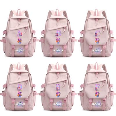 English Letter A-Z Printed Anime Cartoon Backpack for Teenger Children Student Schoolbag Girl Kid Gift Women Travel Bag Rucksak