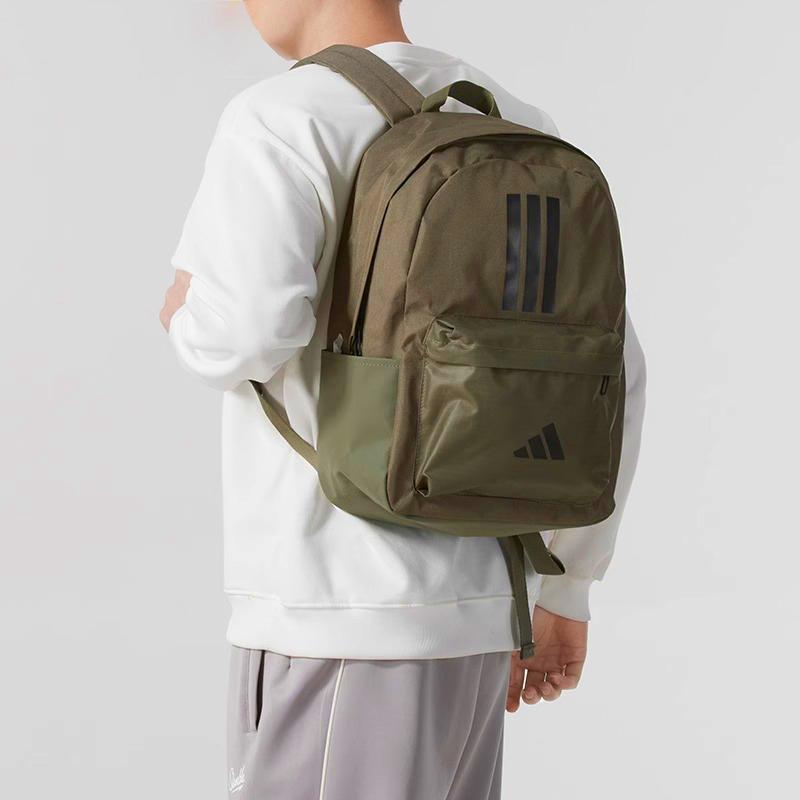 Adidas Recycled Polyester Backpack Unisex Strata Olive Green Adidas lS7042