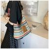 Beach Handbag Beach Bag Bohemian Style Raffia Shoulder Bag Trendy Weave Straw Bag  Summer
