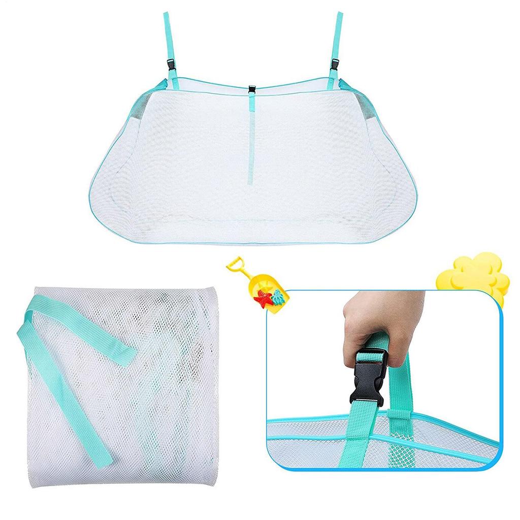 Pool Toy Storage Bag Large Capacity Poolside Mesh Net Pouch Holder Swimming Pool Mesh Organizer For Water Inflatable Accessories