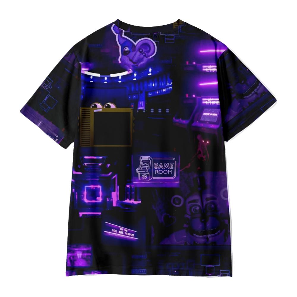 Funny Five Nights At Freddy's T Shirts Cool Men's Tshirt O Neck Casual Unisex Streetwear Anime Fashion Tee