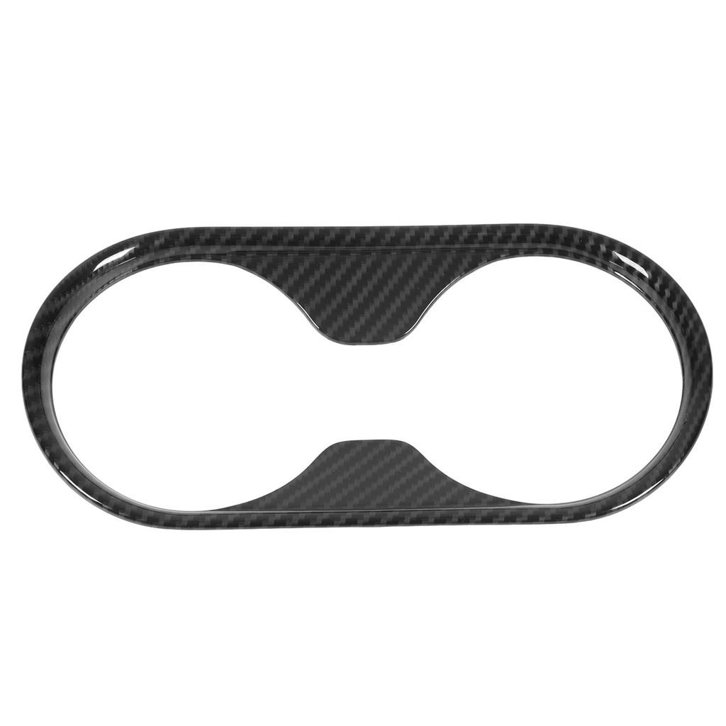 Carbon Fiber Style Cup Holder Cover Trim Car Interior Accessories Replacement for Ford Ranger T6 P375 2015‑2021
