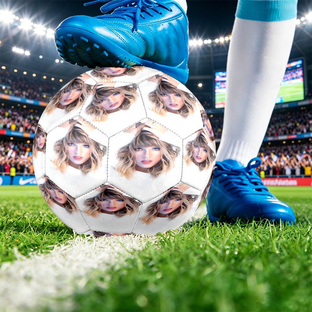 Stampa Taylor Swift Dimensione 5 Pallone da Calcio Resistente agli Urti?Palla Sportiva Assorbente Per Allenamento Partita Gioco all'Aperto