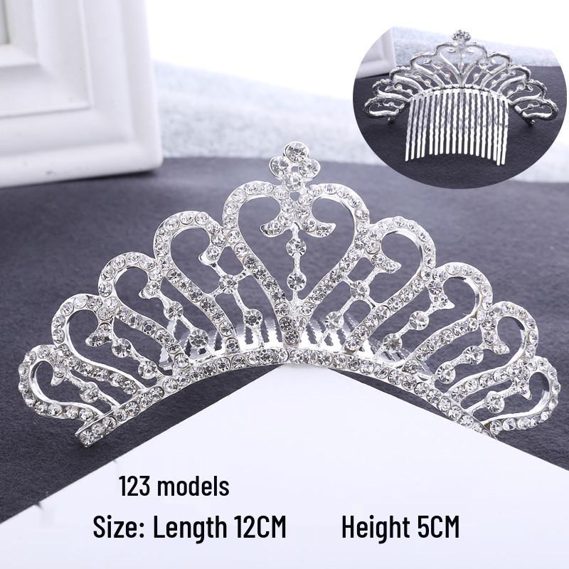 Korean Bridal Rhinestone & Pearl Hair Comb