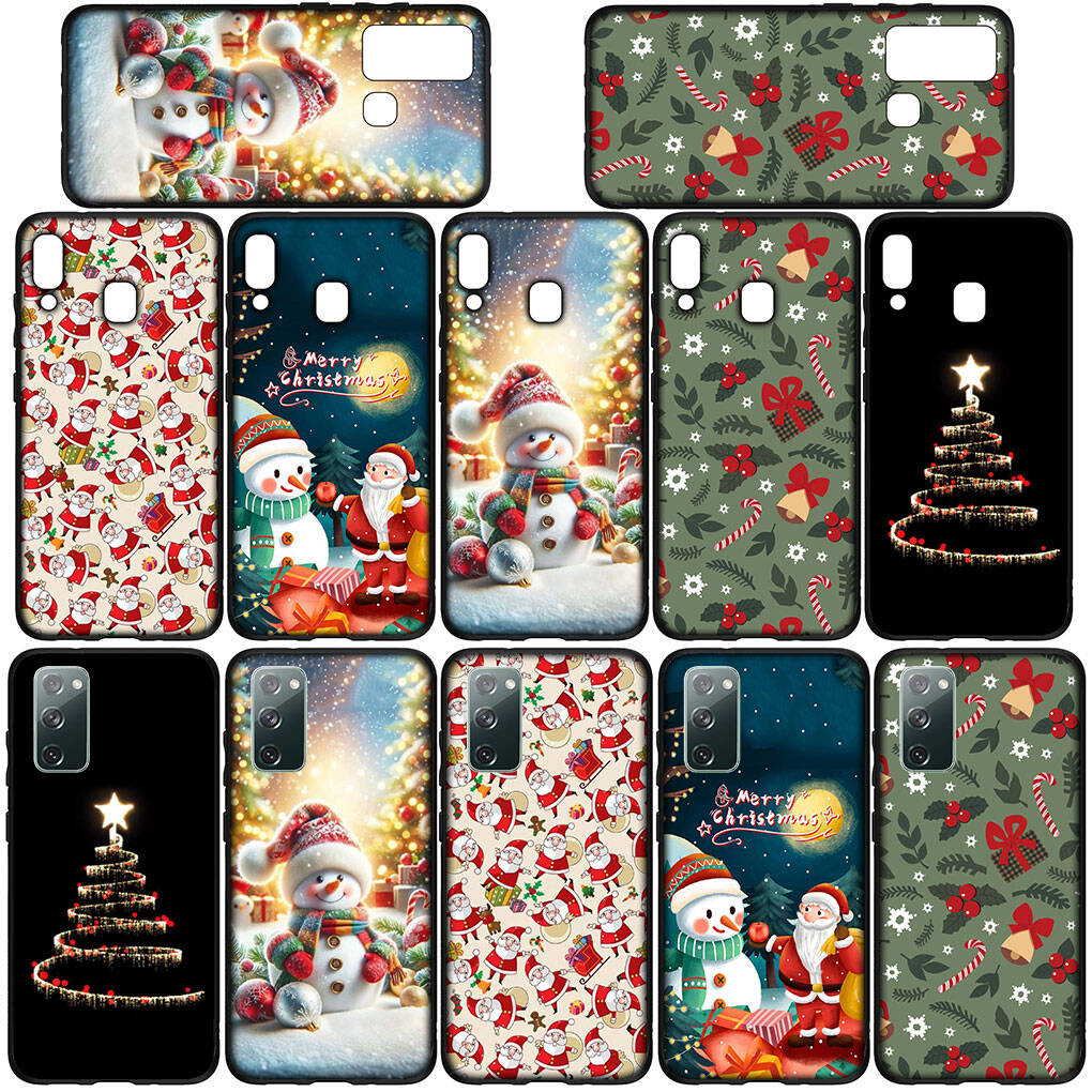 Phone Case for iPhone 17 16 15 Plus Huawei P30 P20 Lite Redmi Note 14 12 11 13 Pro Max OPPO A60 A80 A40 A18 A38 Santa Claus Merry Christmas Tree Cover