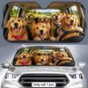 Handkerchief Dog Sun Visor Portable Car Windshield Sun Shade UV Protection and Heat Insulation for Front Window