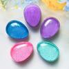 Glitter Oval Hair Brush Soft Bristles Scalp Massage Portable Travel Anti-static Mini Egg Shape Comb Kids Adults Hair Styling Detangling Brush