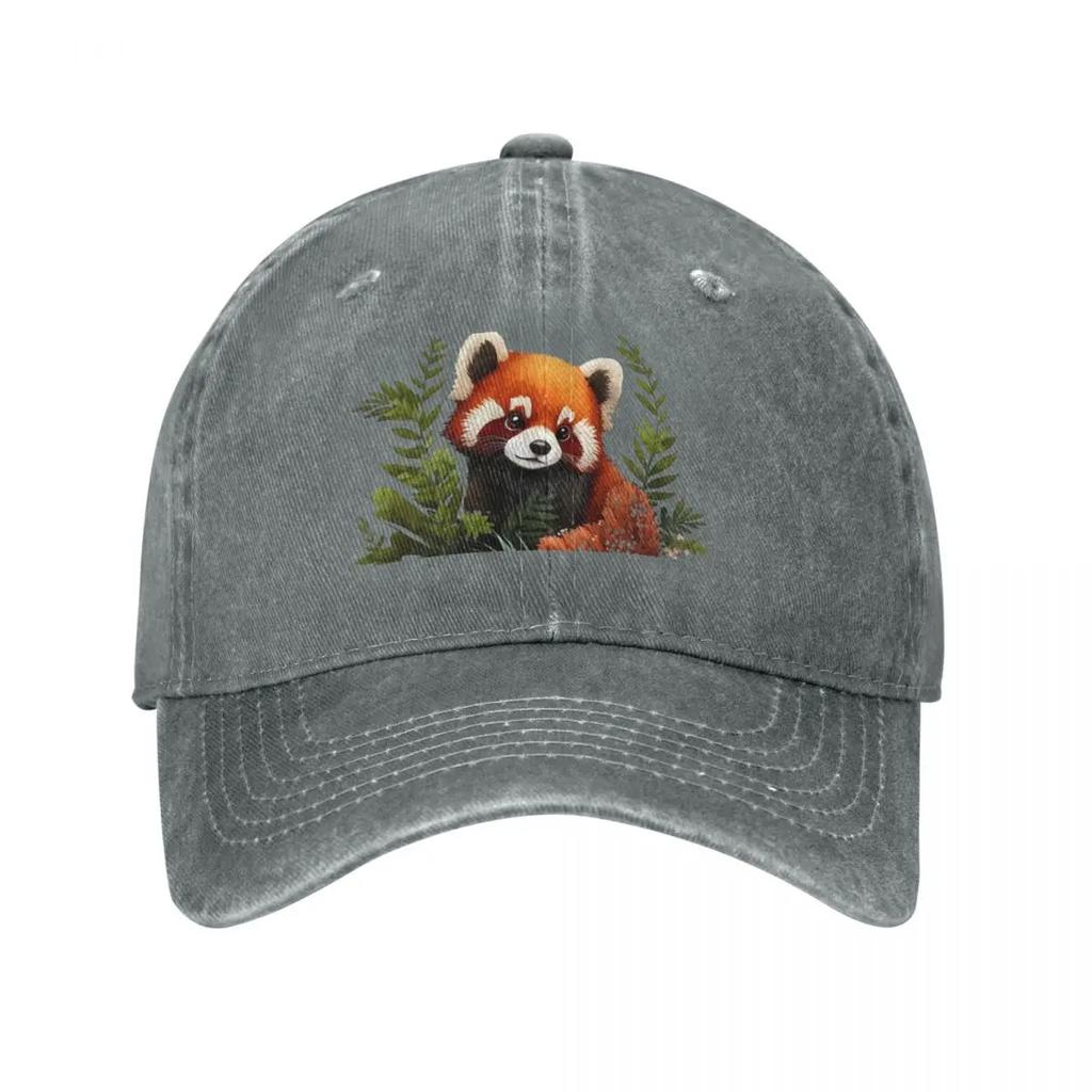 Cute Red Panda Baseball Cap Unique Hats Custom Hat Luxury Caps Brand Man Cap Boy Child Womens