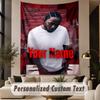 Custom Text Printed Tapestry Kendrick Lamar Pattern Large Wall Hanging Indoor Room Decor