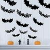 1-10Bags Halloween 3D Black Dimensional Bat Wall Stickers Decoration Venue Setup Prop Removable Wall Decals for Party Decor