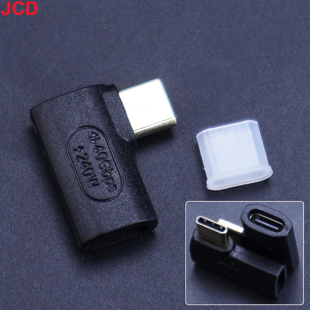 240W USB C Extender Adapter 90/180 Degree Type C Male to Female Extender OTG 40Gbps Fast Data Adapter Converter Charging Adapter
