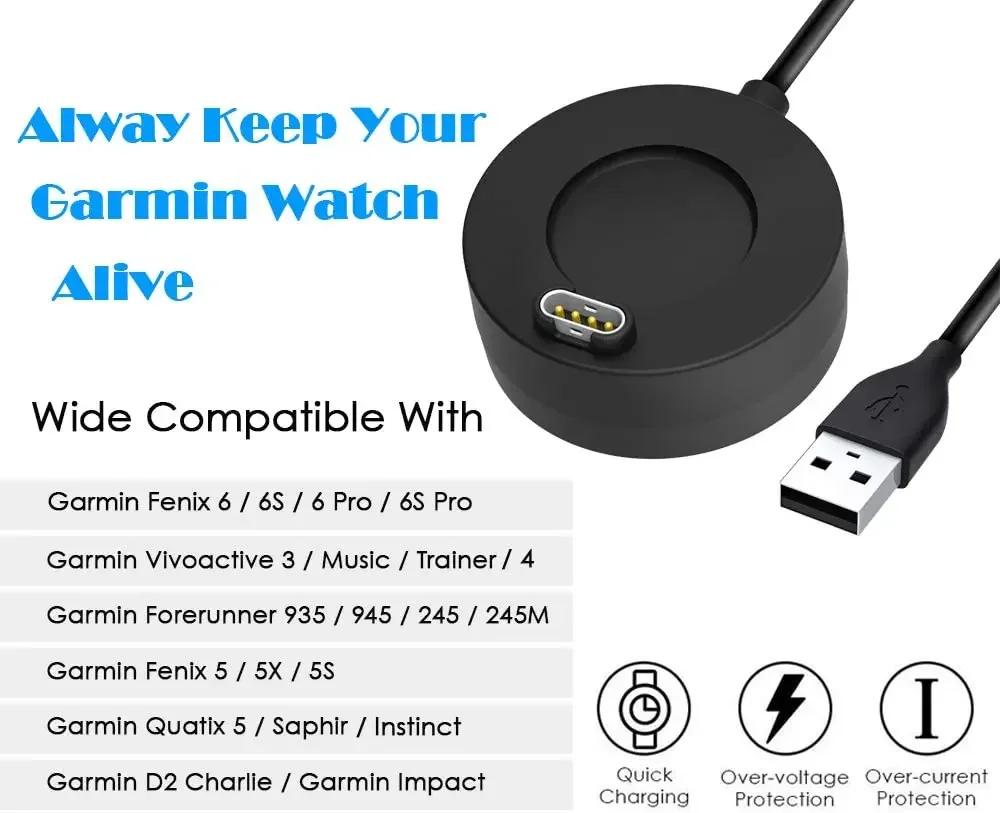 Dokovací nabíječka USB nabíjecí kabel pro Garmin Fenix 7 7x 5/5S/5X Plus 6/6S/6X Pro Sapphire Venu Vivoactive 4/3 945 245 Quatix