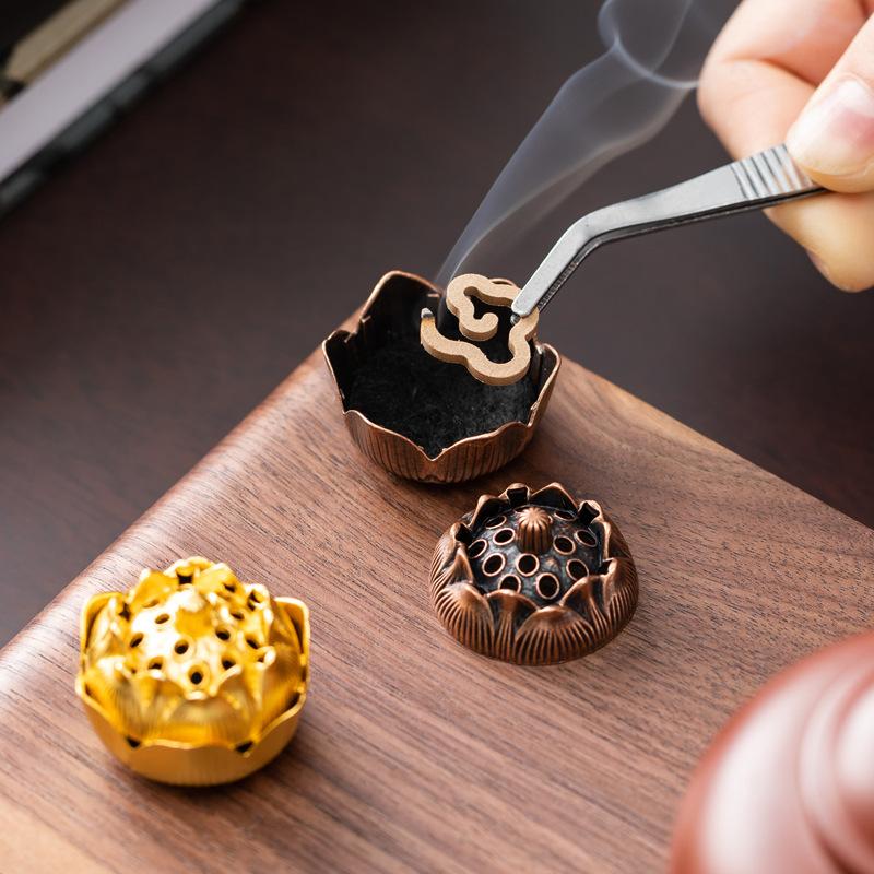 Creative Metal Horse Auspicious Incense Burner Square Vertical Indoor Aromatherapy Home Desktop Accessories