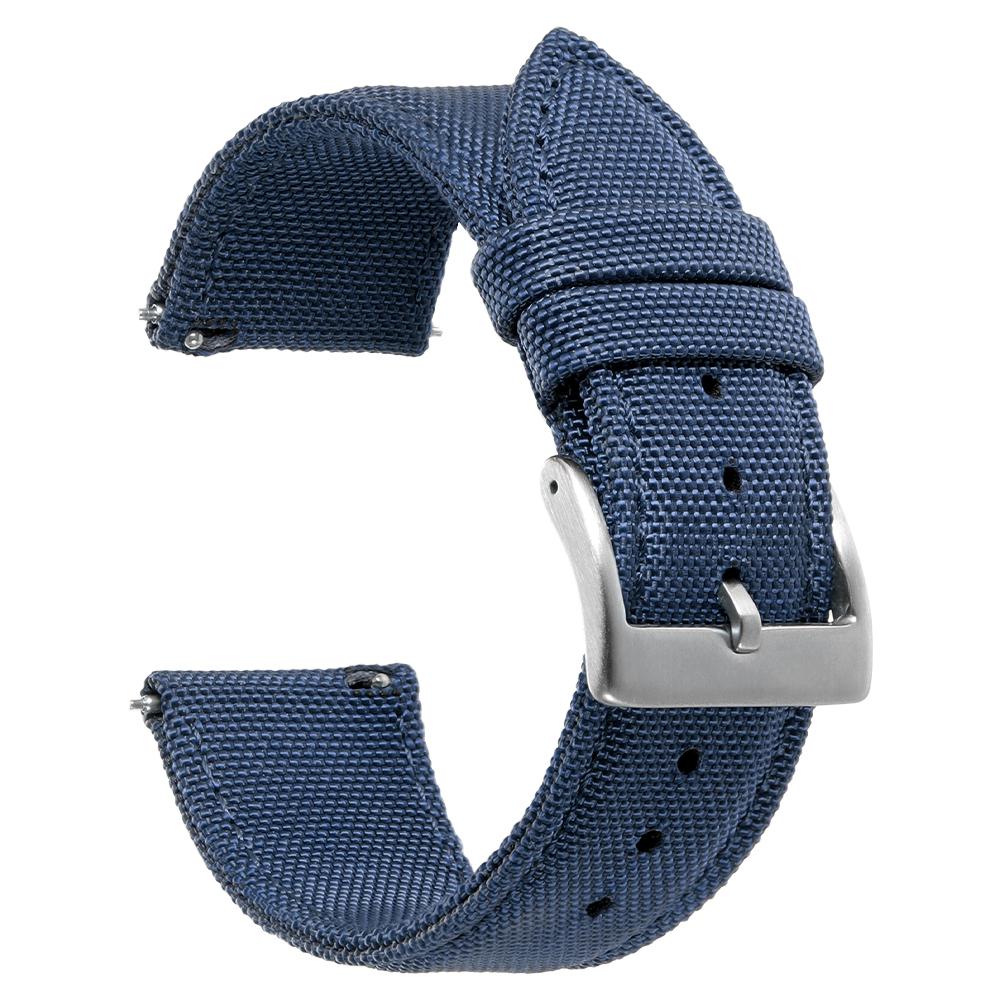 Waterproof Sailcloth Watch Strap Green Two-Sided Nylon Watchband Quick Release 20mm 22mm Band for Omega Military Sport Wristband