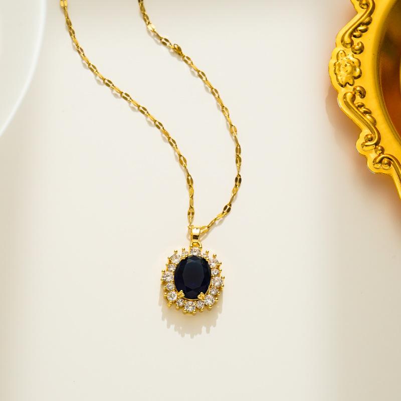 Fashion Jewelry Necklaces 18k Gold Plated Stainless Steel Jewelry Heart Pendant Fashion Jewelry Necklaces for Women 41cm-50cm
