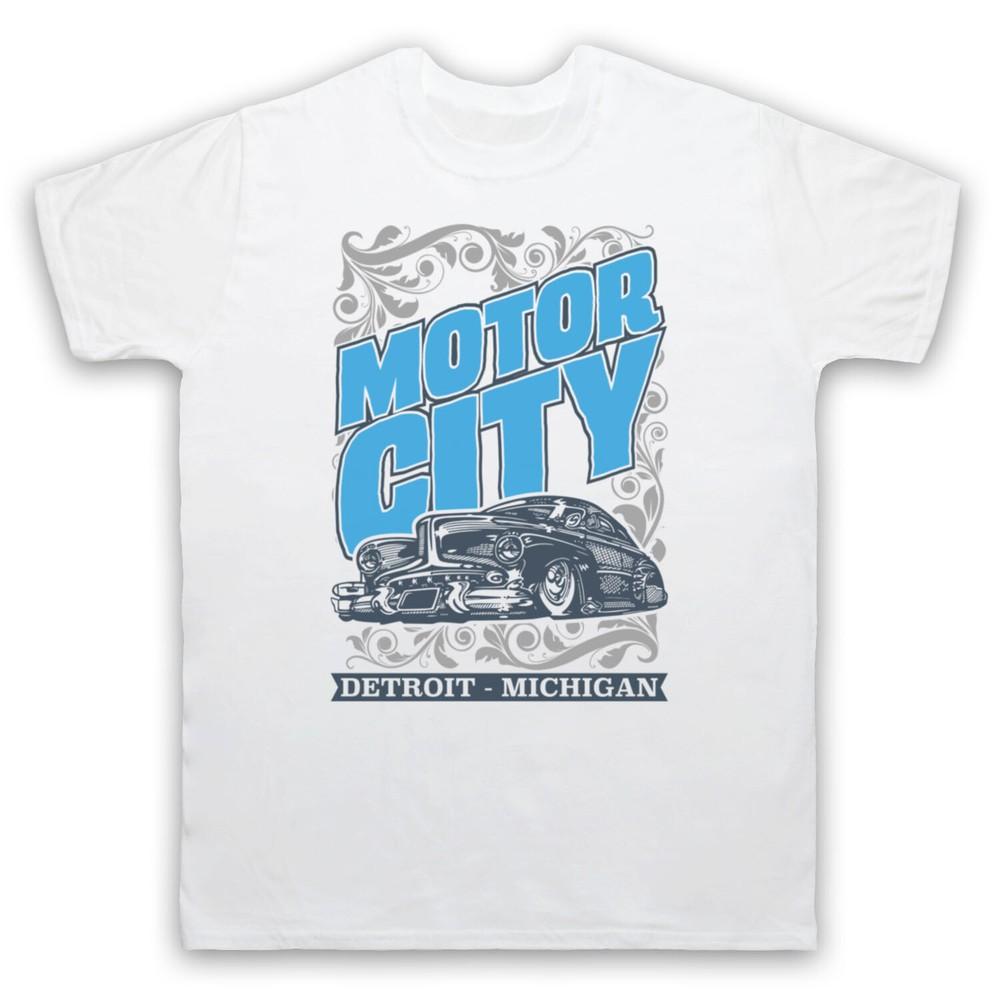 Город Моторов Детройт Мичиган Америка Автомобильный Промышленный Город Мужская И Женская Футболка XL