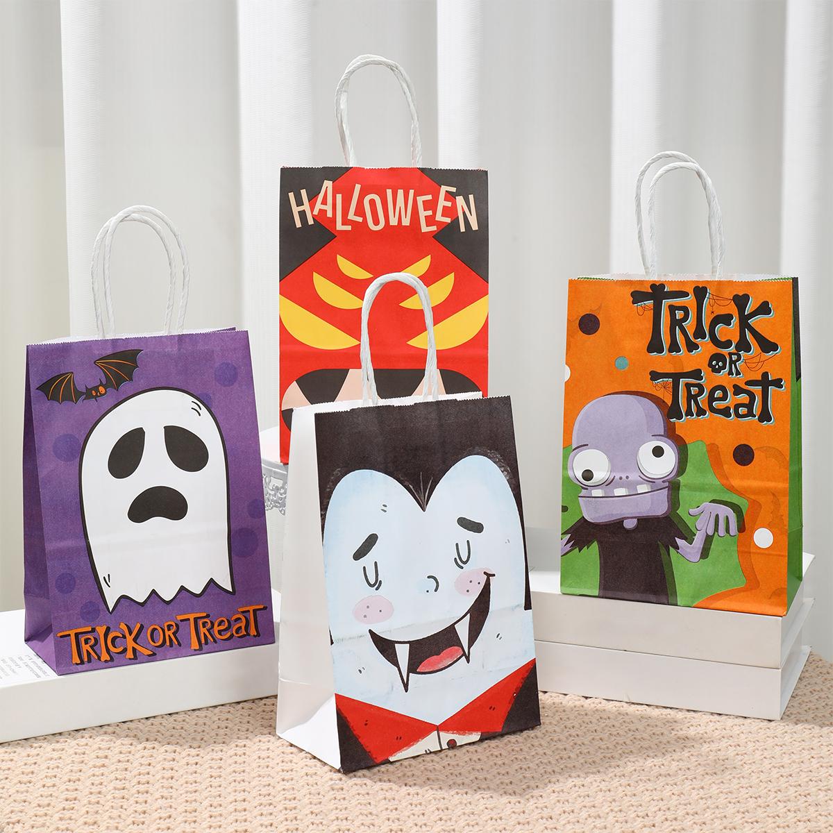 

Halloween Gift Bag Pumpkin Bat Wrapping Bags Creative Portable Gift Bag Happy Halloween Party Decor Wedding Favors Party Supplie As picture
