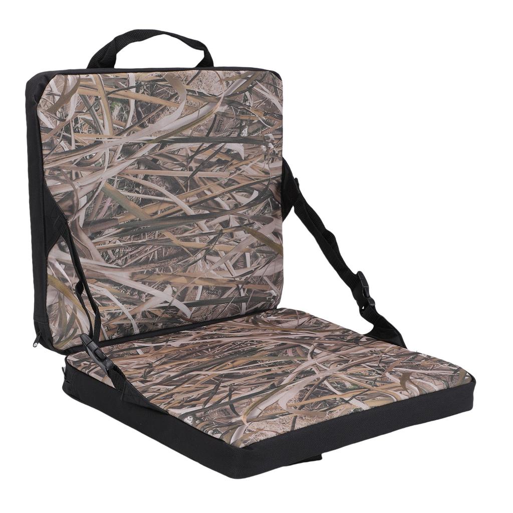 Folding Cushion 600D Oxford Cloth Pattern Portable Stadium Chair Cushion for Sports Events Travel Hiking Fishing