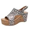 Women’s Peep-Toe Wedge Platform Rivet Roman Sandals Casual Summer Flats