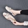 Low Heel Woman Slippers Soft With Bow Slides Mesh Shoes for Women Elegant and Fashionable Sandals On Promotion Easy Wears Shoe