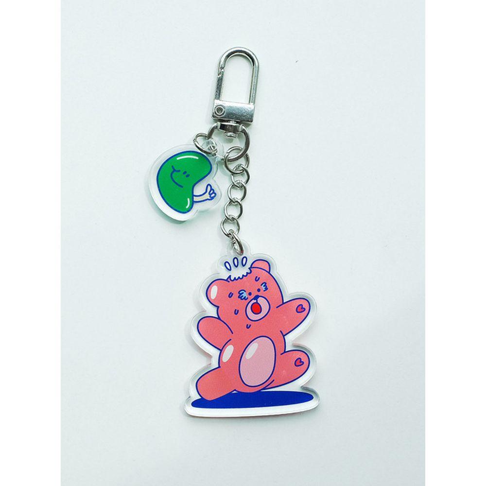 BALLOON FRIENDS MESSY ADVENTURE Acrylic Keychain - Runaway Gummy Bear