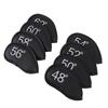 8PCS Wedge Irons Club Head Cover PU Leather Club Iron Headcover 48° 50° 52° 54° 56° 58° 60° 62° Loop
