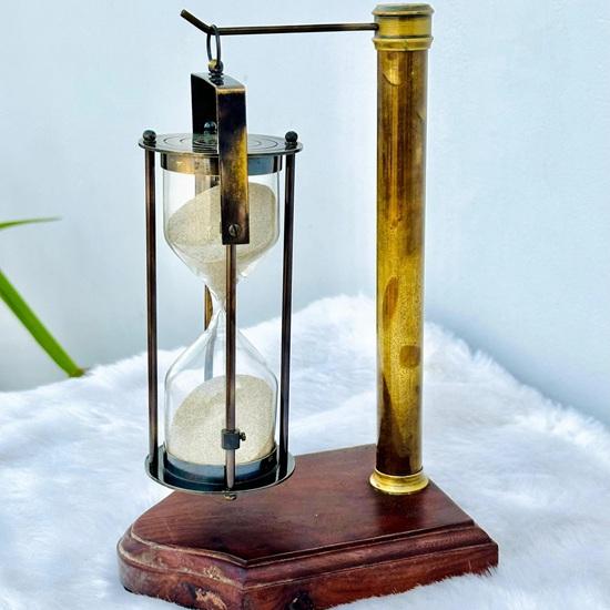 

Морские латунные песочные часы, Декоративный песочный таймер с деревянным основанием, Латунные песочные часы, Индивидуальный декор для дома и офиса, Рождественский подарок