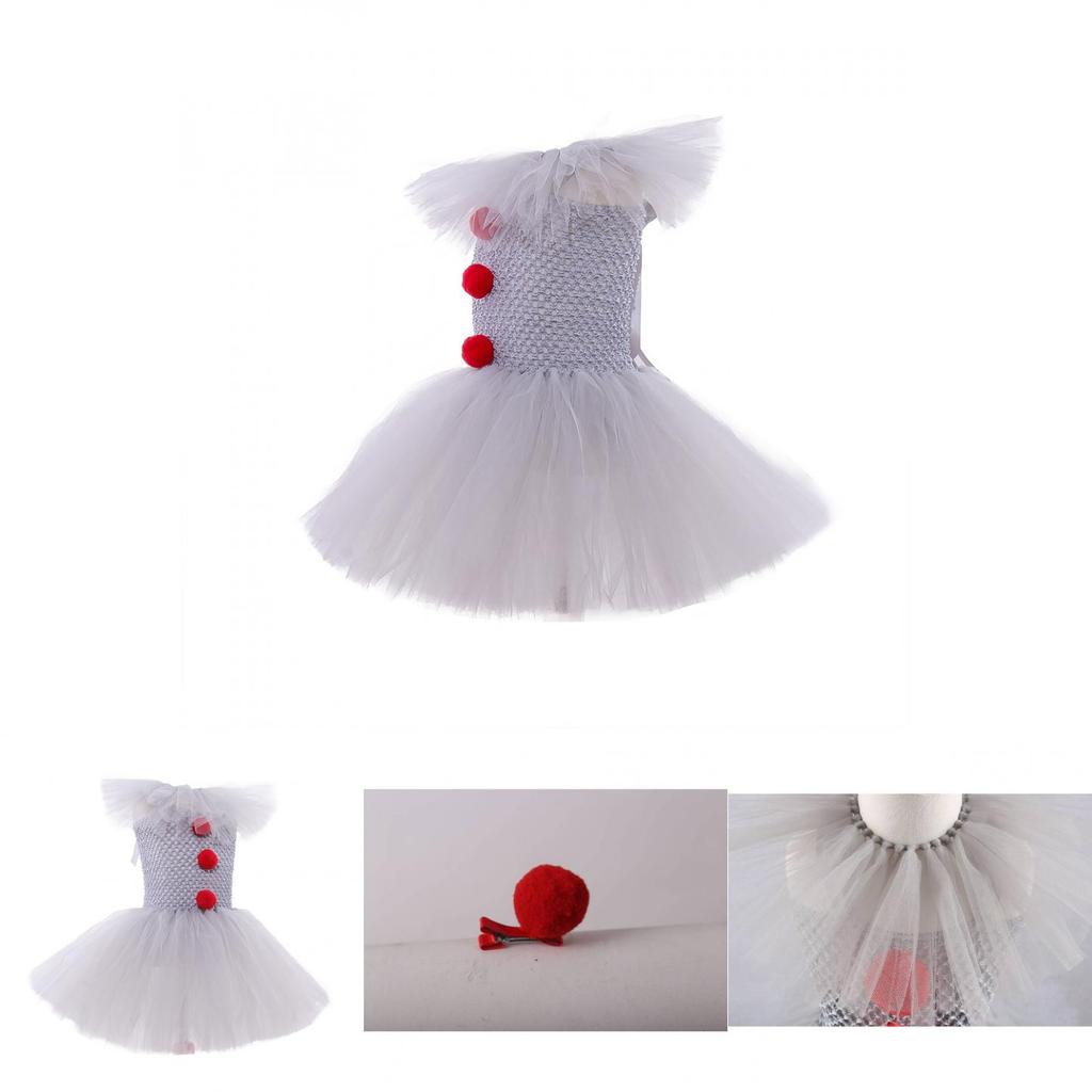 Colorful Mesh Princess Dress Set For Halloween Costume Parties