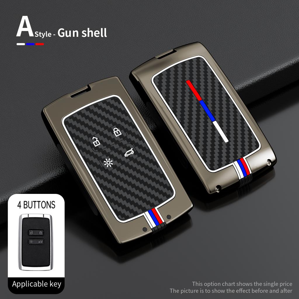Zinc Alloy Car Key Case Cover For Renault Koleos Kadjar Scenic Megane Sandero Espace Clio Captur Kangoo Laguna Talisman Twingo