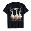 FcawF Goose Silly Bootleg Funny Meme Tshirt for Men Women 100Cotton T Shirts Short Sleeve Tops Popular Fashion Comfortable
