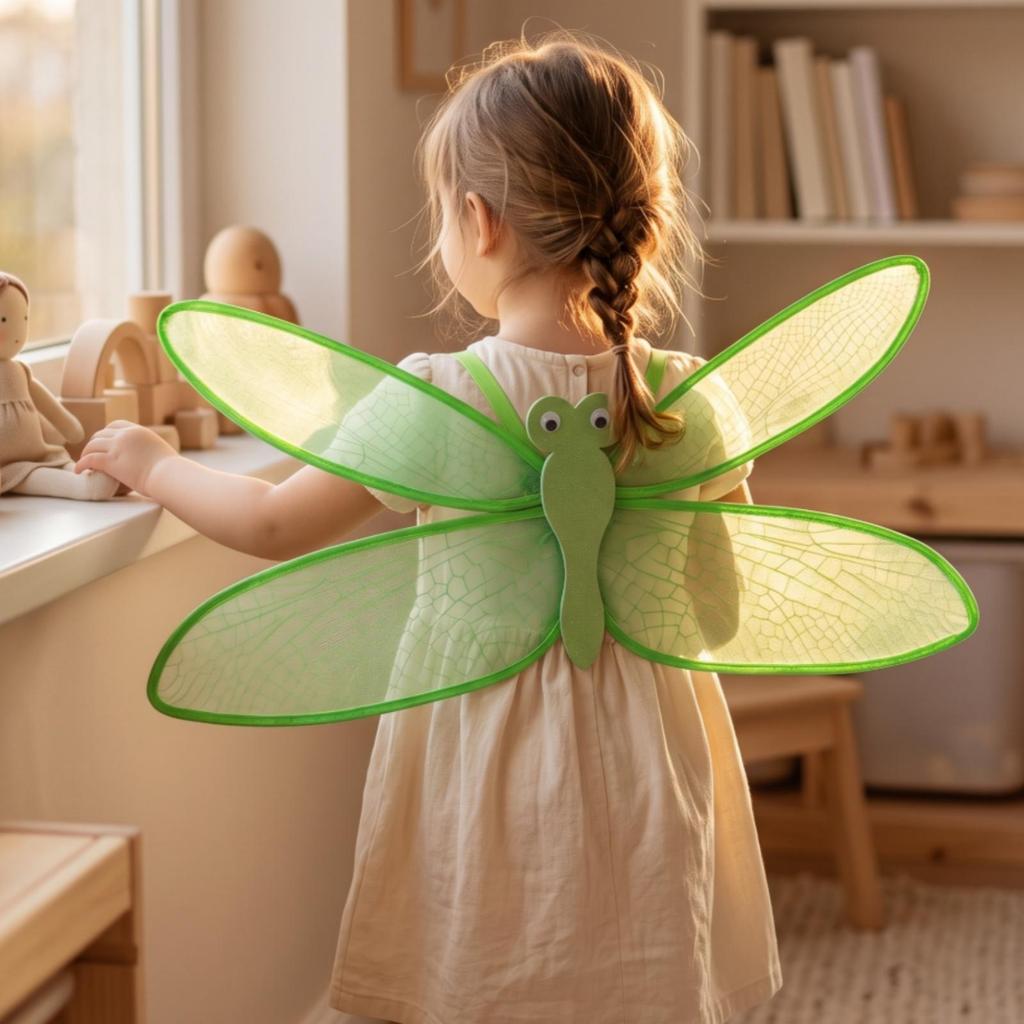 Easy To Wear Dragonfly Wing Costume Prop Translucent