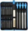 17-Piece Metal File Set: Round Steel Files & Grinding Tools with Bag