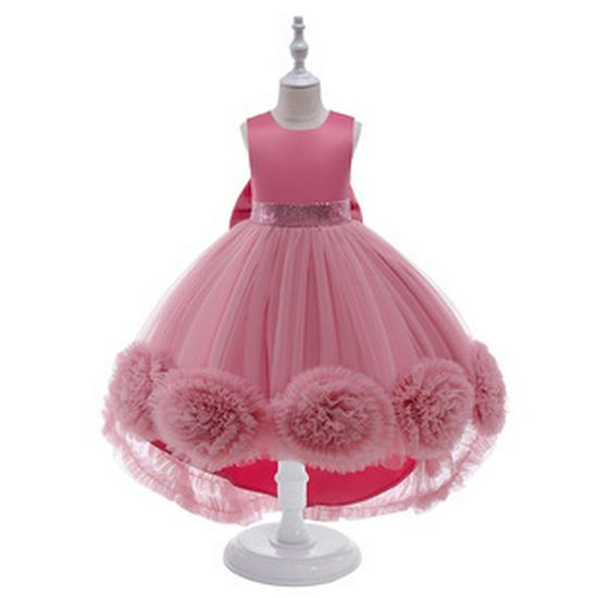 Children's Tulle Flower Girl Princess Gown - Little Girl Performance Dress
