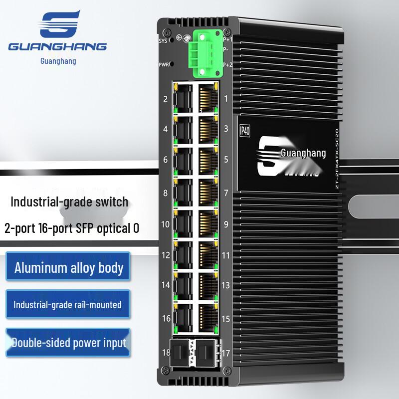 Guanghang Unmanaged Industrial Fiber Optic Transceiver