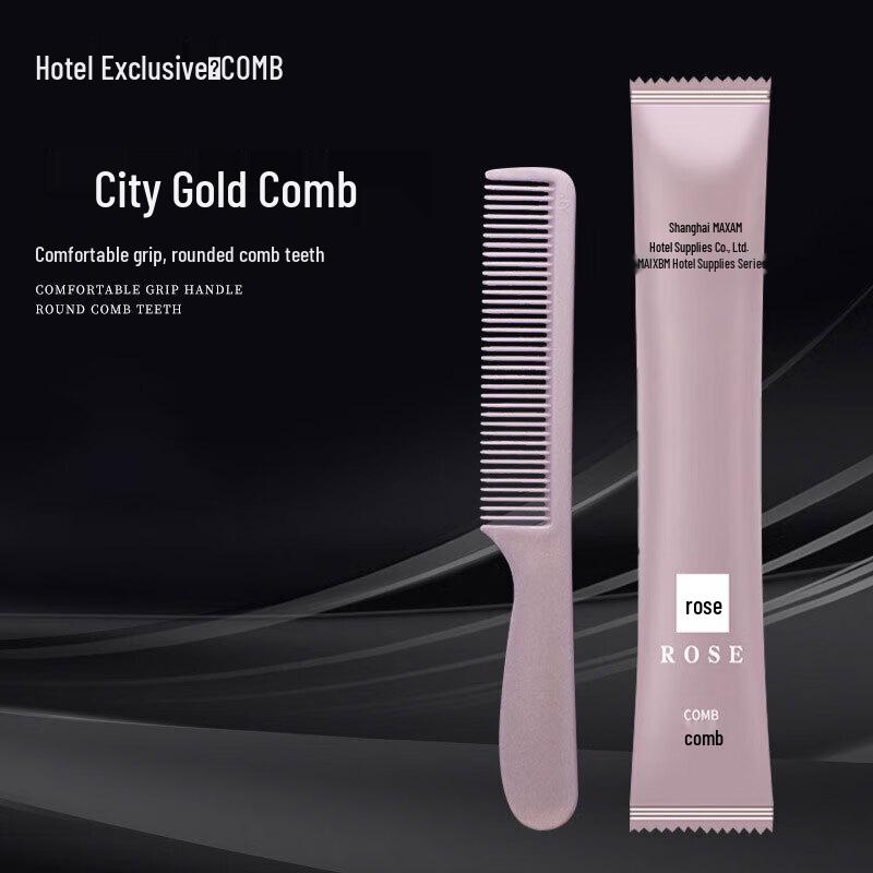 Rose Pink Disposable Hotel Combs (1000-Pack)