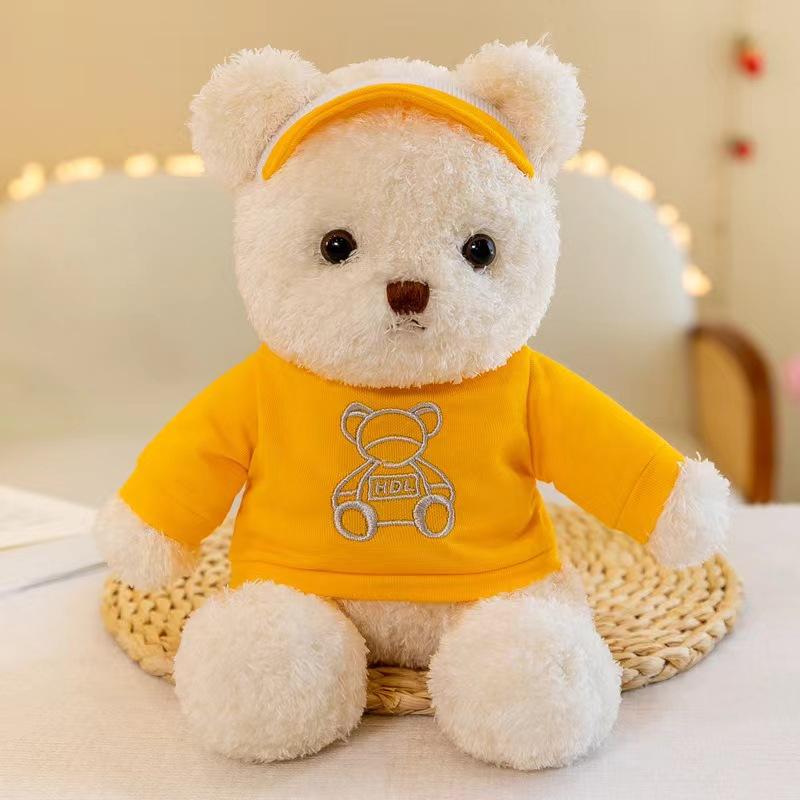 Cute Golf Bear Big Afu Plush Toy Cartoon Doll Brown Bear Ornaments Sofa Cushion Bedside Ornaments