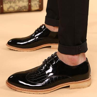 Oxford Anzugschuhe Schnürschuhe Outdoor Herren Büro Anzugschuhe Schwarz Schuhe Hochzeit formell Italienische Schuhe beliebt Übergröße 48