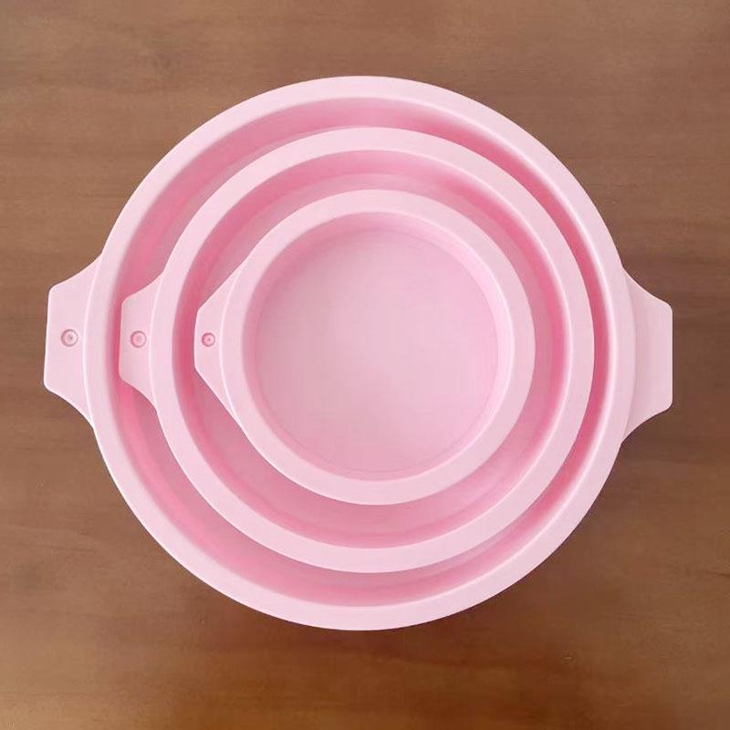 

4, 6, 8-дюймовая высокотемпературная силиконовая форма-радуга для слоеных шифоновых и муссовых тортов