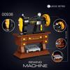 Classic Retro Phonograph Telephone Recorder Sewing Machine Idea Mini Block Model Building Brick Educational Toys For Kids Gifts